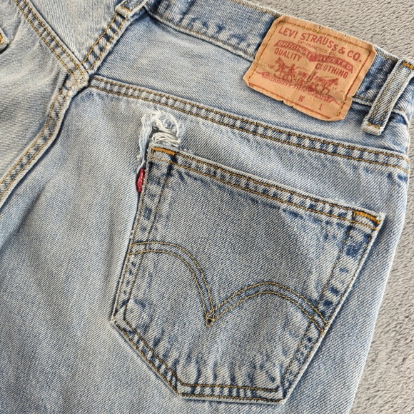 Vintage Levis Jeans 36 (Fits 34x27) Blue Light Wash Faded Faded Skate Grunge Y2K - Picture 4 of 15